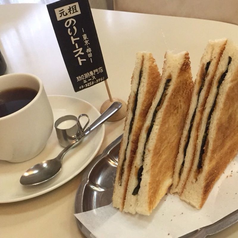 モーニングサービスAセット／ブレンドコーヒー、のりトースト(珈琲専門店 エース)