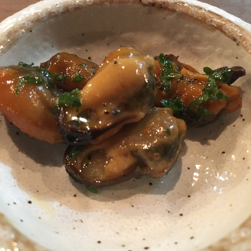 ムール貝のオイル漬け(やっこ)