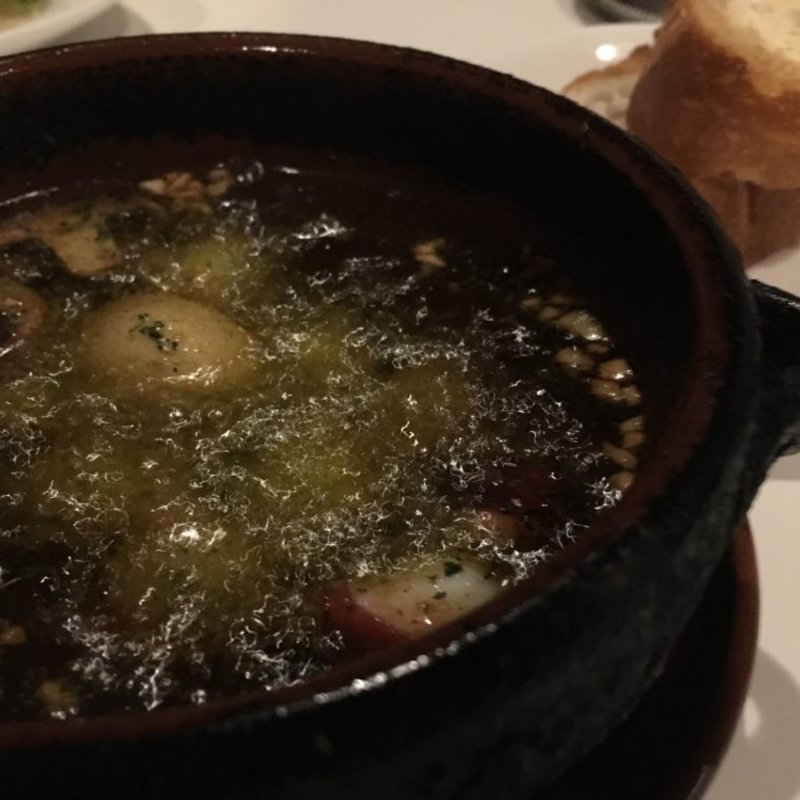 タコとマッシュルームのアヒージョ(KNOTS（ノッツ）)