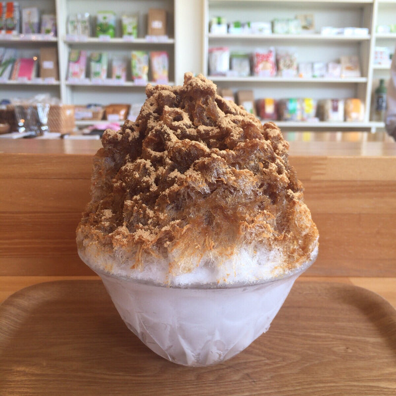 黒みつきなこかき氷(茶のいろは)