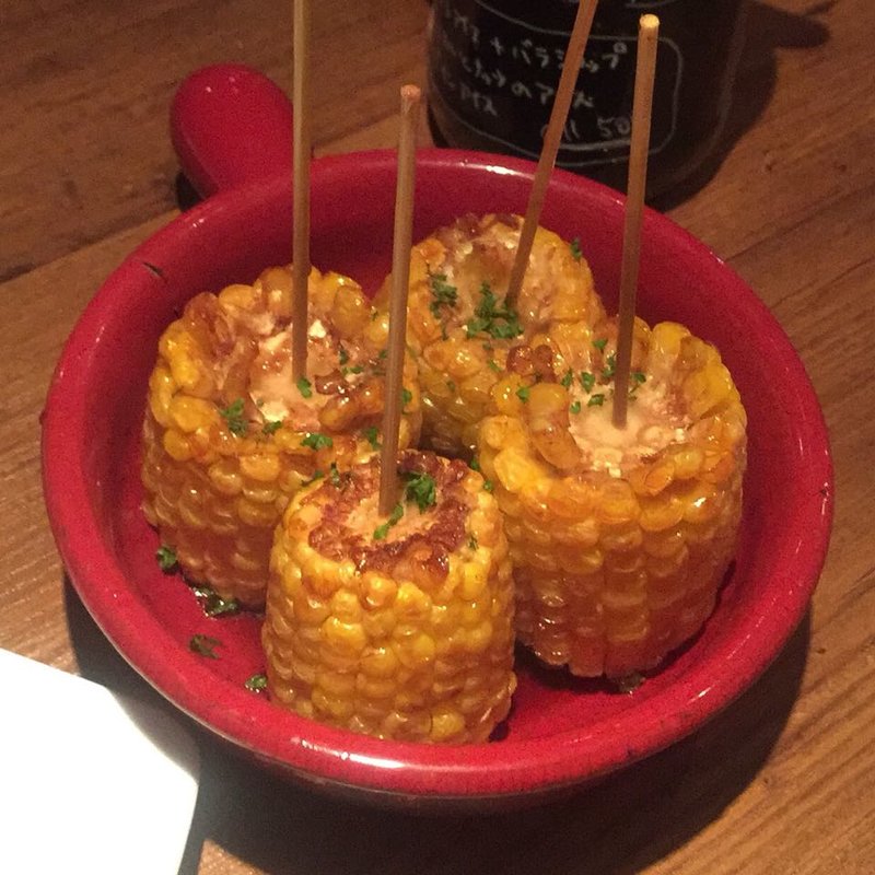 トウモロコシのカラアゲ(ぶーみんヴィノム新川バル)