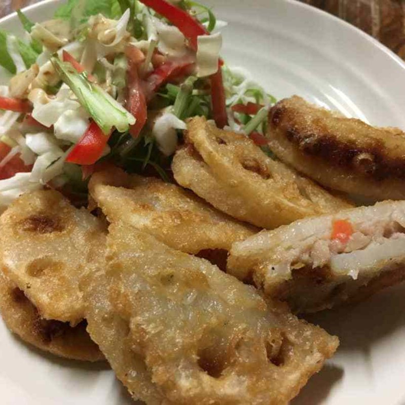 レンコンはさみ揚げ(かくうち良 県庁坂店 )