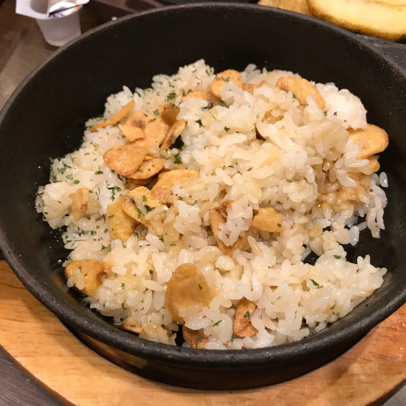 鉄鍋ガーリックライス(ステーキガスト 京都桂店 )