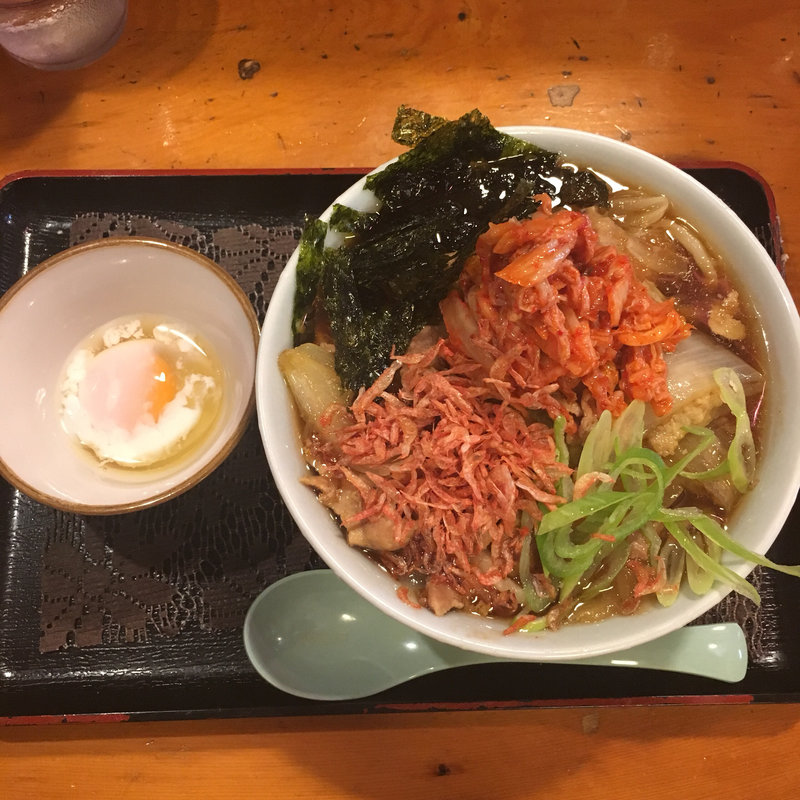 肉キムチうどん(ししまる食堂)