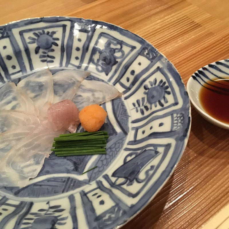 マコガレイの薄造り(Kenzo Napa)