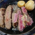 ワイルドステーキ&ハンバーグ盛り合わせ(いきなりステーキ 国立店 )