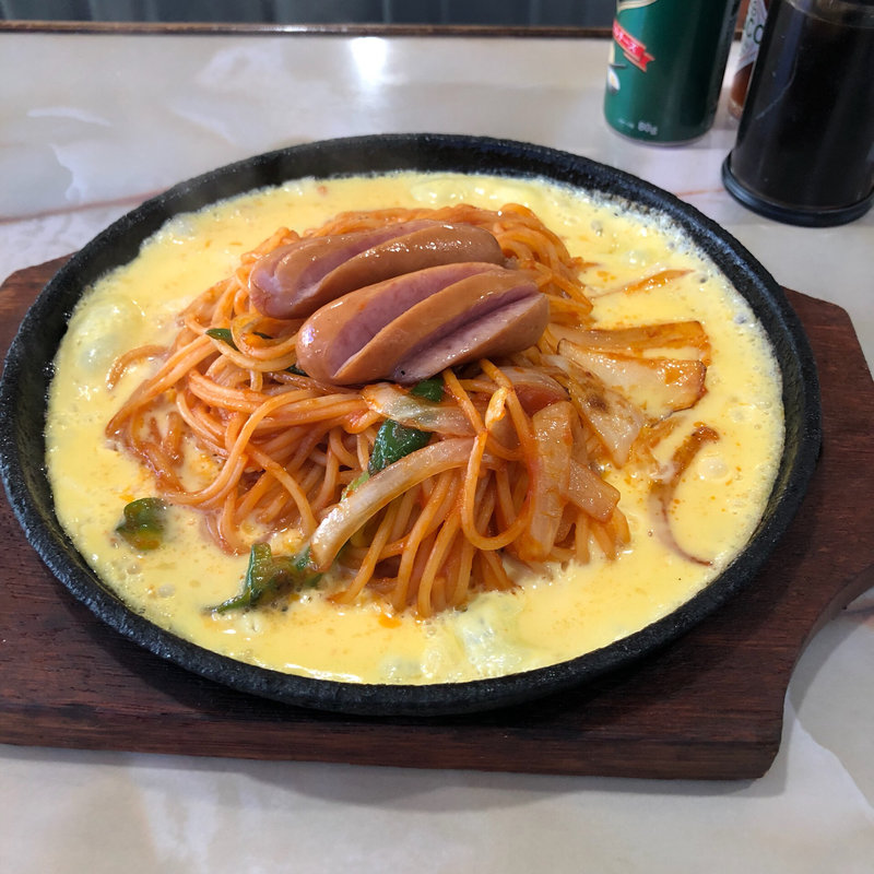 鉄板ナポリタン(珈琲 幸)