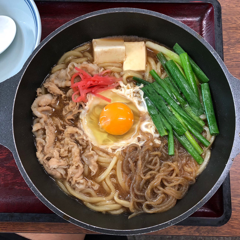 すき焼きうどん(長生うどん)