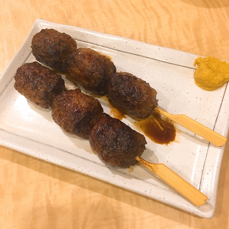 伊達鷄のつくね串(タレ) 2串(大衆酒場 富士川)