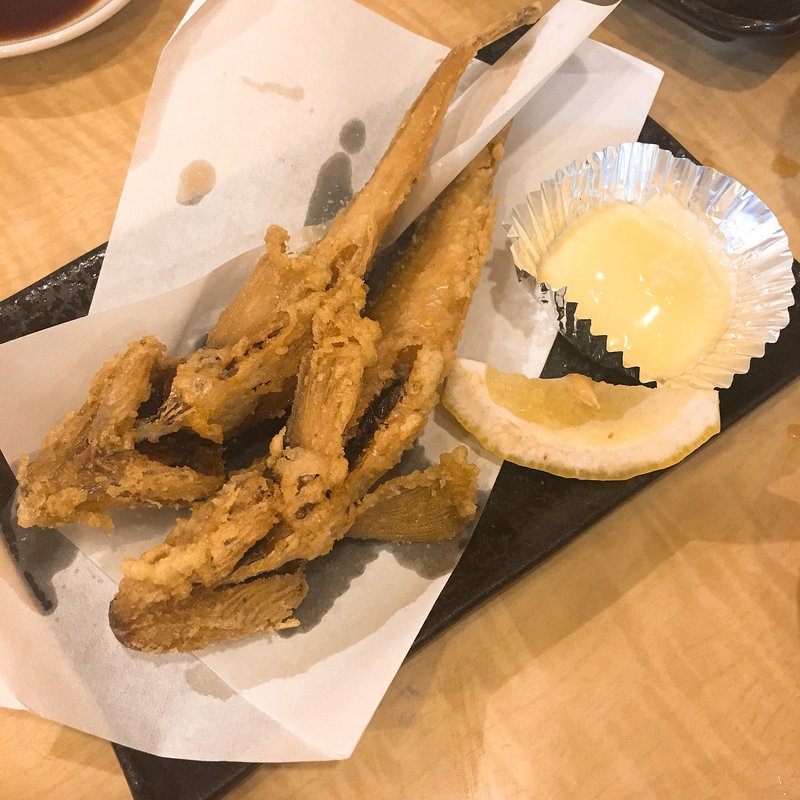 はたはたの唐揚げ(大衆酒場 富士川)