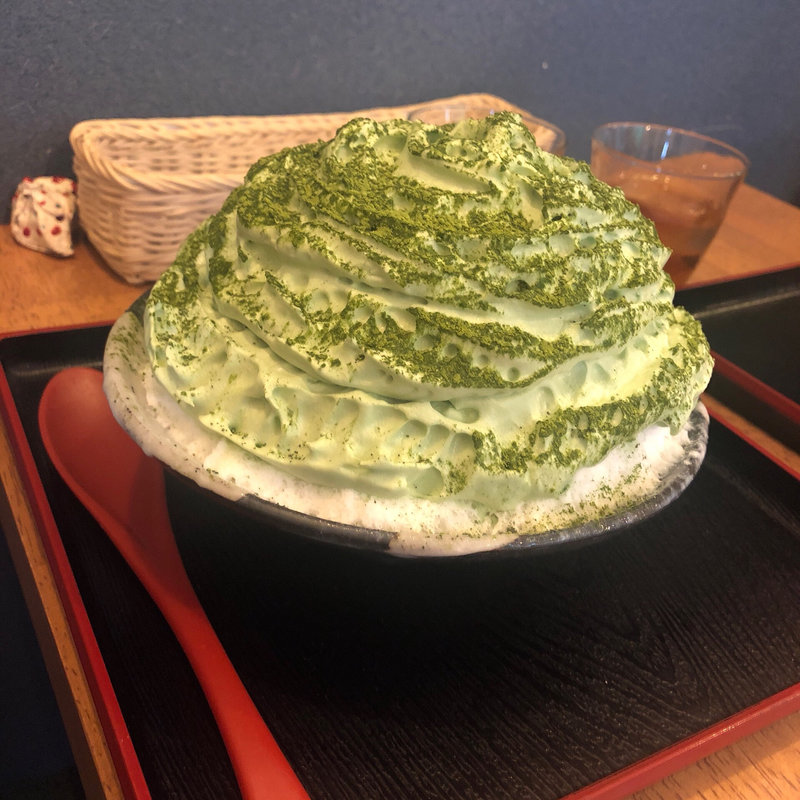 抹茶エスプーマかき氷(丹波立杭 YAMATO cafe)