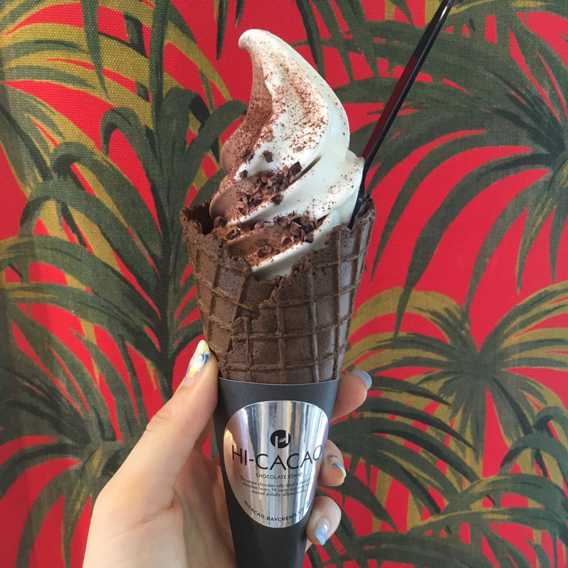 カカオ&ジャージーソフトクリーム(HI-CACAO ハイカカオ)