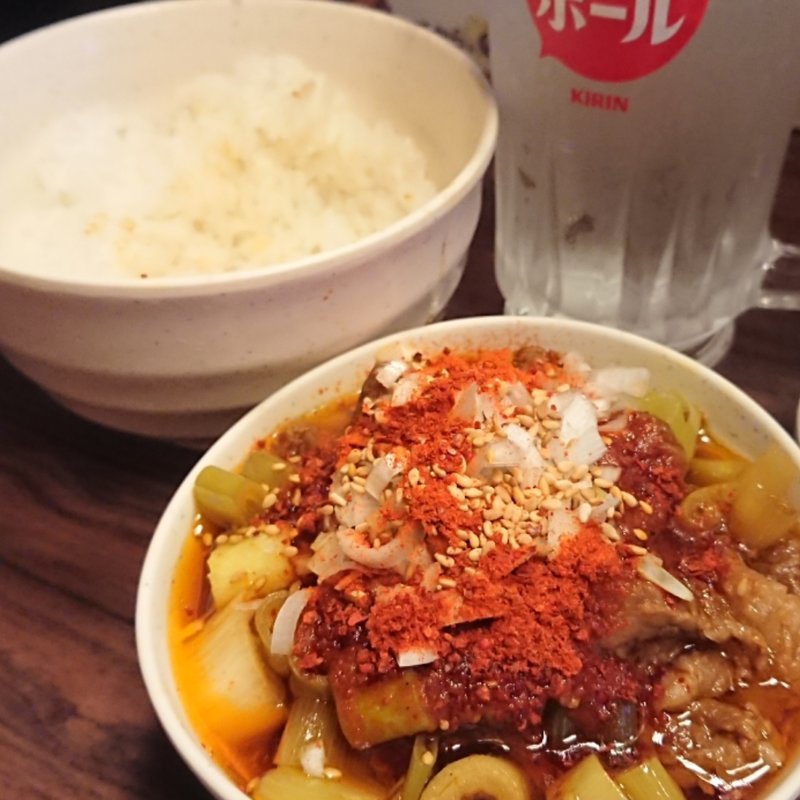 ヤミ市特製煮込み(焼肉・ホルモン料理とらじ亭上野御徒町本店)