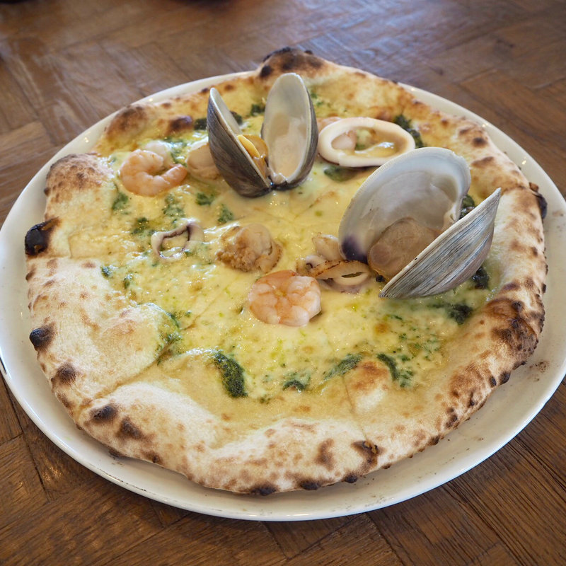 シーフードジェノベーゼ(SHICHI NO cafe&Pizza)