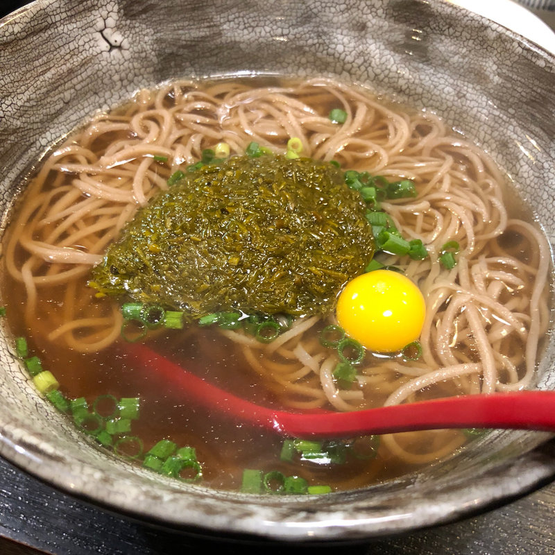 あかもく蕎麦(焼鳥はなび)