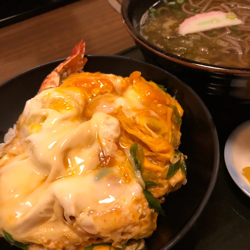 ミニ天とじ丼定食(藤よし 堺駅前店 （ふじよし）)