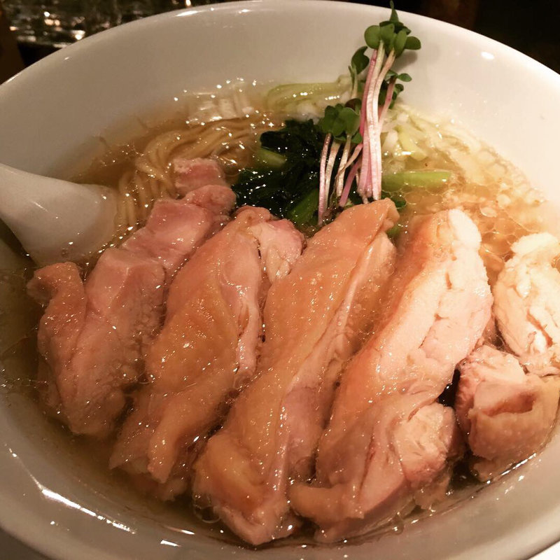 塩生姜ラーメン肉増し(塩生姜らー麺専門店MANNISH 淡路町本店)