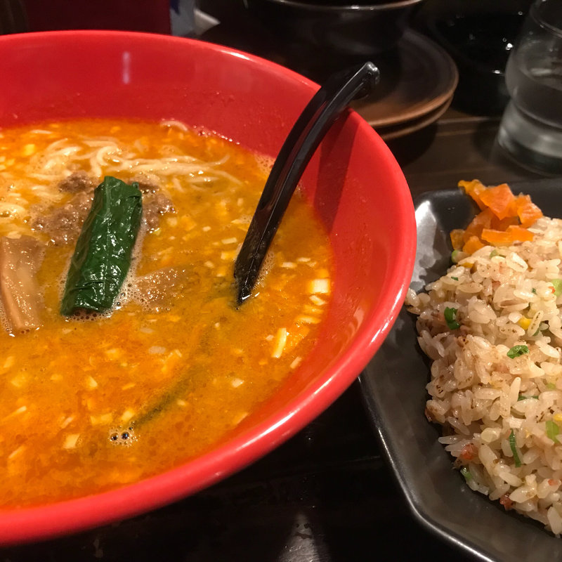 赤担々麺 半チャーハンセット(旬風)