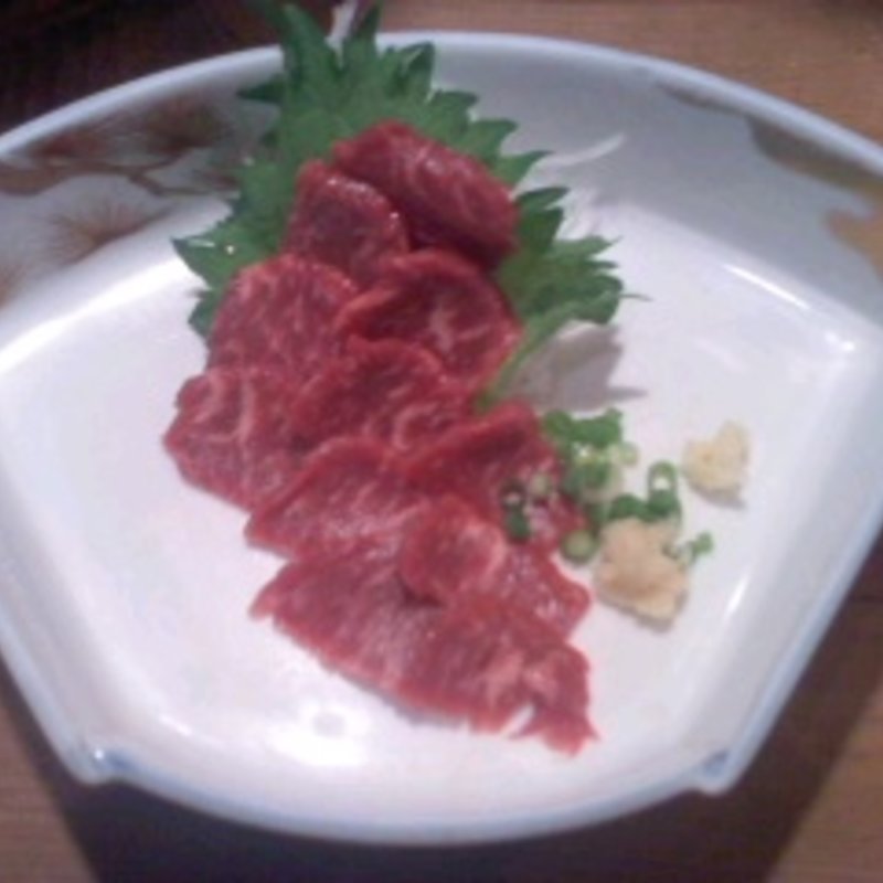 霜降りサーロイン　馬刺し(ささやま)