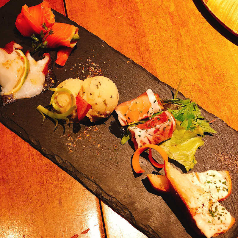 創作アミューズ(鉄板ビストロ恵比寿)