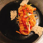 オホーツク海産ズワイ蟹と留萌産小麦ルルロッソのタリオリー二(カフェ カリフォルニア )
