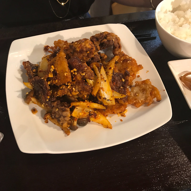 牛肉の唐揚げ（麻辣）(蜀膳坊)