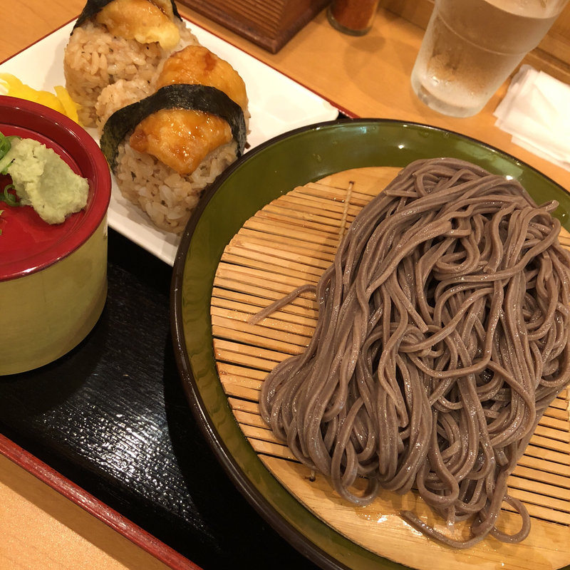 ざるそば天むす定食(大翔 )