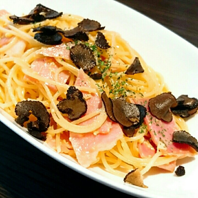 トリュフと玉子のペペロンチーノスパゲッティ(俺のフレンチ 博多)