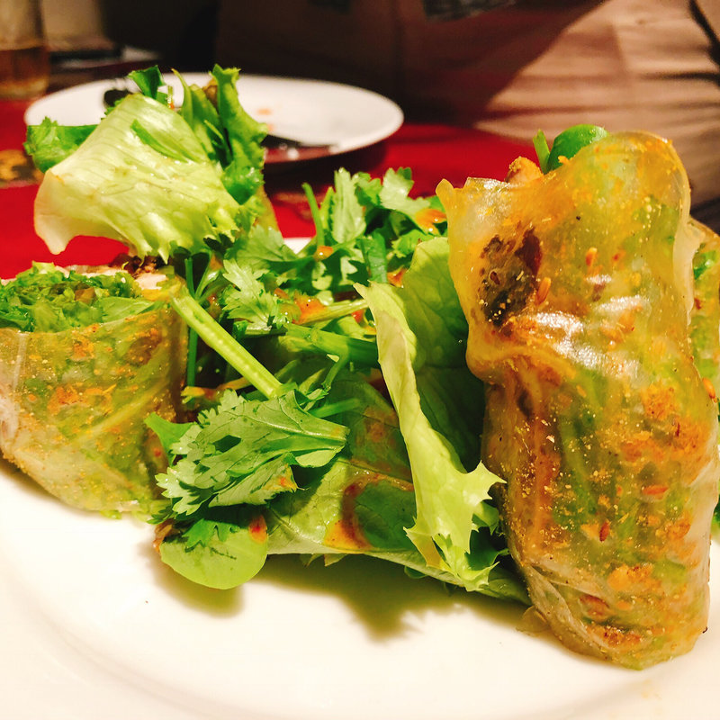 パクチー生春巻き(ガラムマサラ)