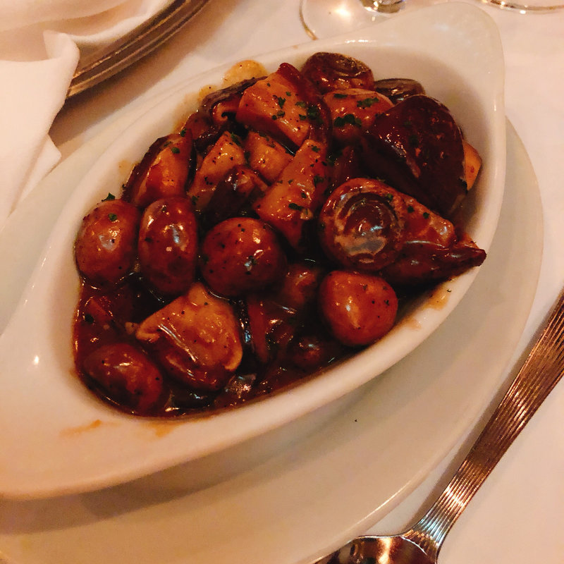 ローストマッシュルームのデミグラスソースソテー(ルース クリス ステーキハウス)