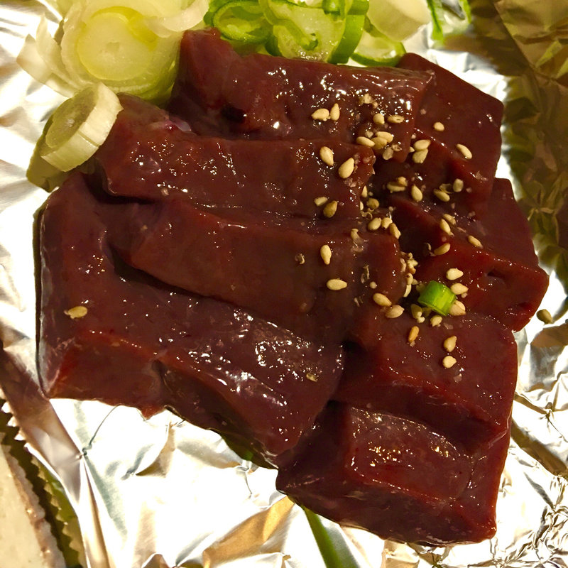 上焼きレバー(炭火焼肉 仁)
