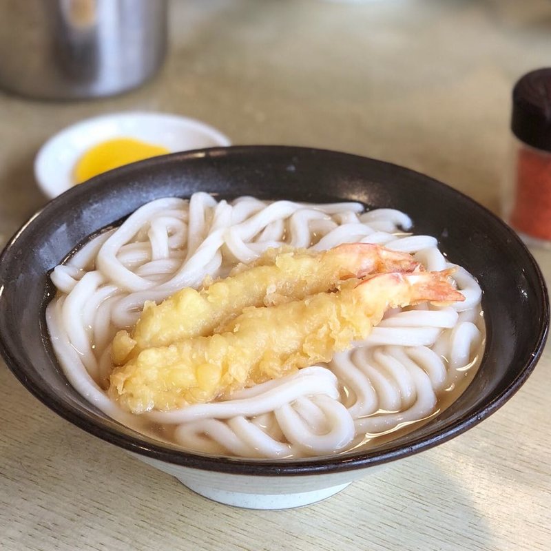 えび天（姿2匹）(牧のうどん 久山店)