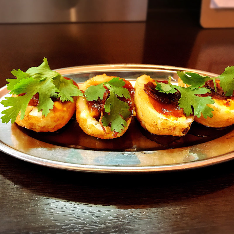 揚げ卵(タイ東北モーラム酒店)