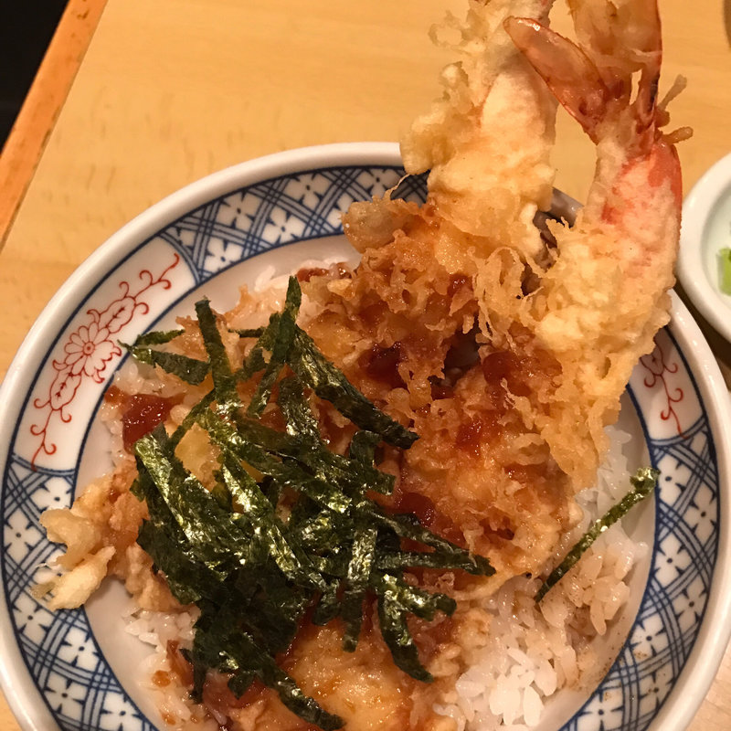 天丼、割子そば(加辺屋川端本店)