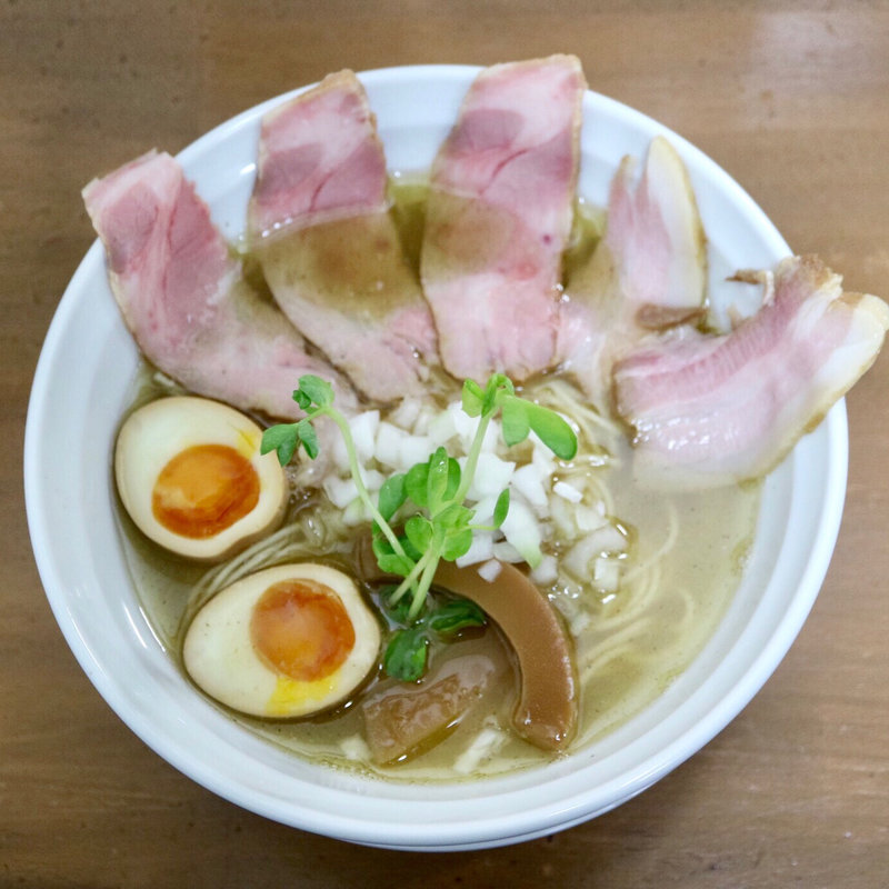 焼き秋刀魚中華そば全部のせ(麺匠 なか巌)