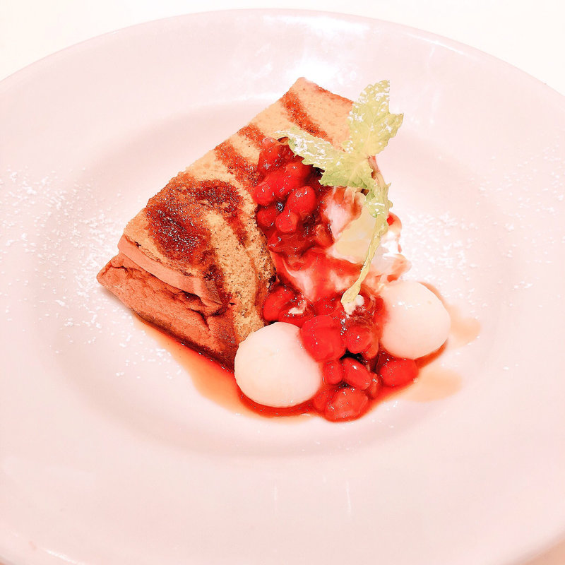 抹茶シフォンケーキ(スワン食堂)