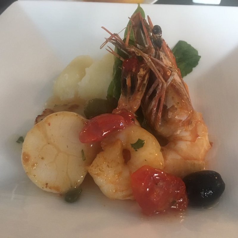 ホタテとエビのソテー(ノーザンテラスダイナー)