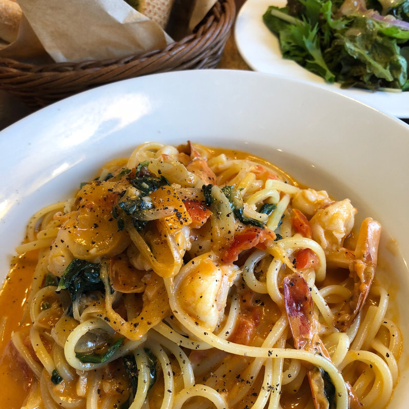 海老のトマトクリームソース淡路島生パスタ(ロイヤルホスト 沼津店 )