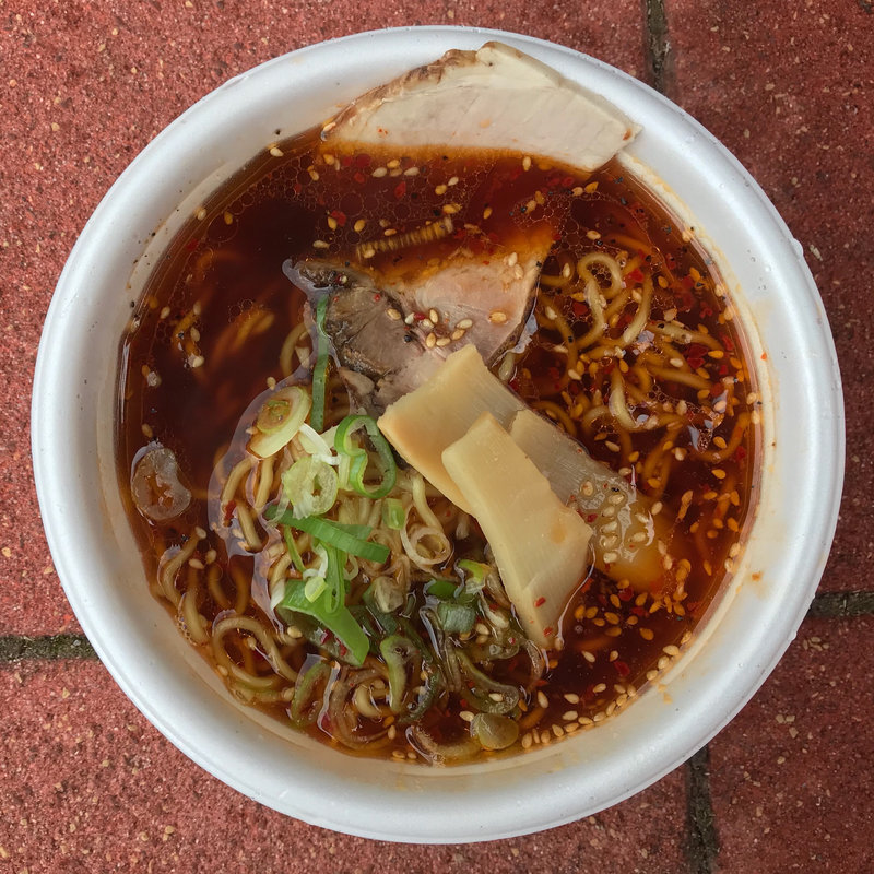 辛いしょうゆらーめん（催事）(らーめん 耀)