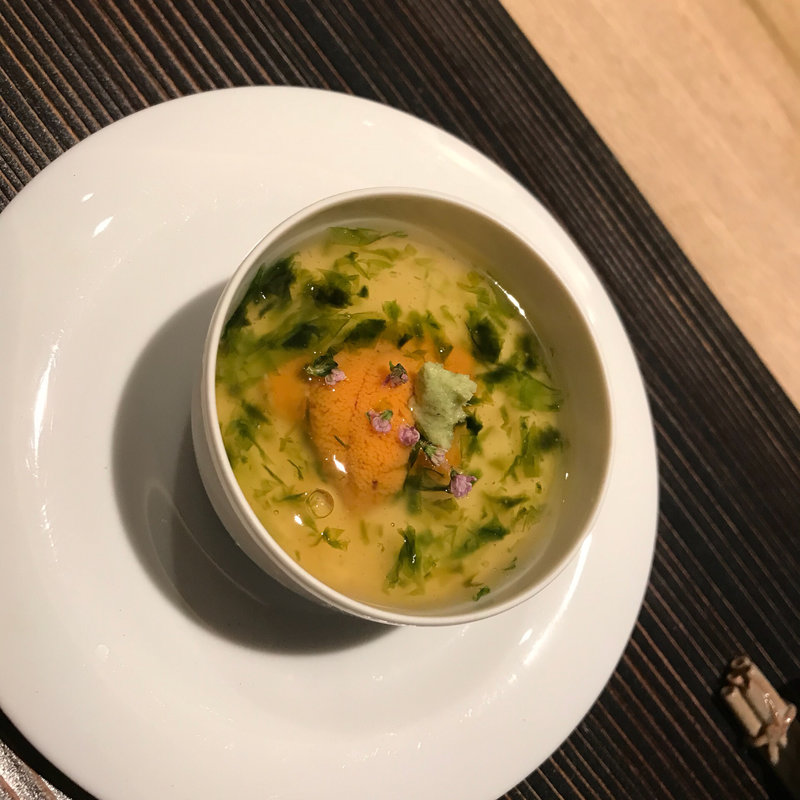 すっぽんの入った茶碗蒸し(馳走 松宮MATSUMIYA)