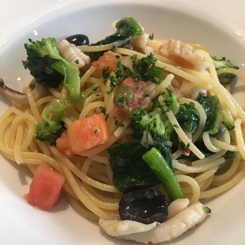 イカとサーモンのオーリオオーリオ(アンディアモ)