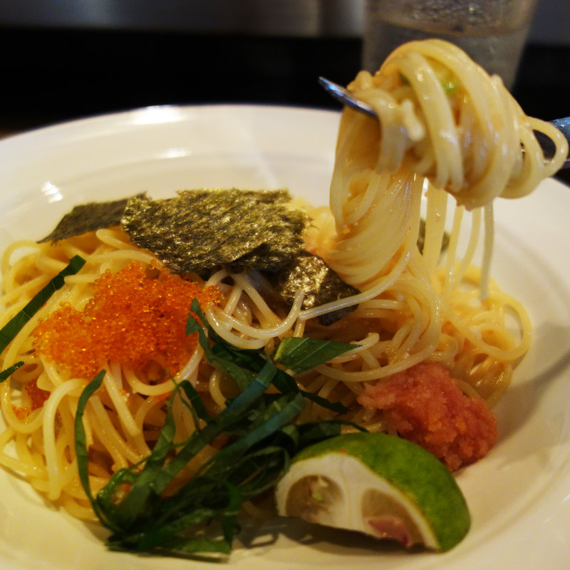 海の幸の卵を使ったスパゲティー(イタレリ屋ツクセリ屋)