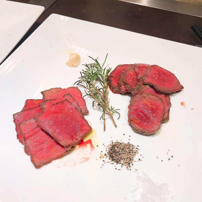 蝦夷鹿と宮崎牛(プラチナミート 白金肉)