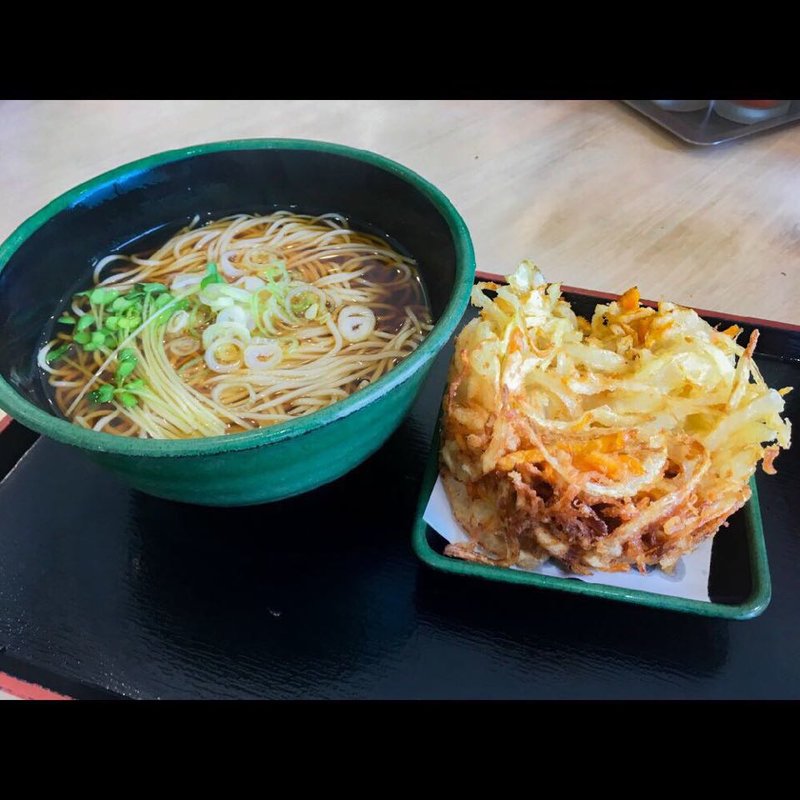 かき揚げそば(ゆで太郎 もつ次郎 行徳駅前店)