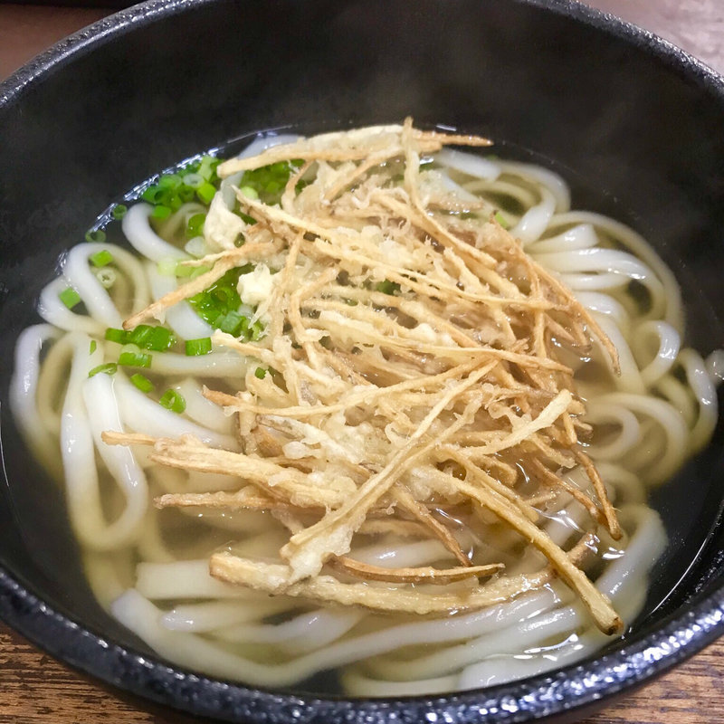 ごぼう天うどん(まるしんのてぬきうどん)