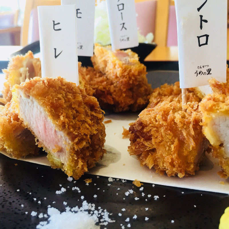 完熟豚とんかつ5種食べ比べ(東郷温泉ゆったり館)