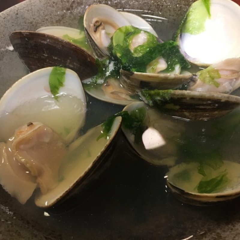 はまぐりの酒蒸し(割烹・小料理　輝石)