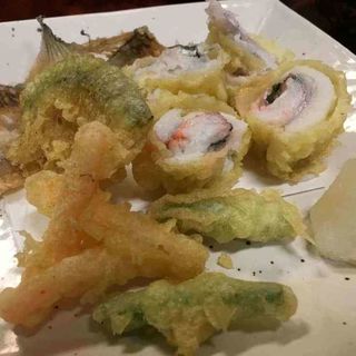 太刀魚と梅肉の天ぷら