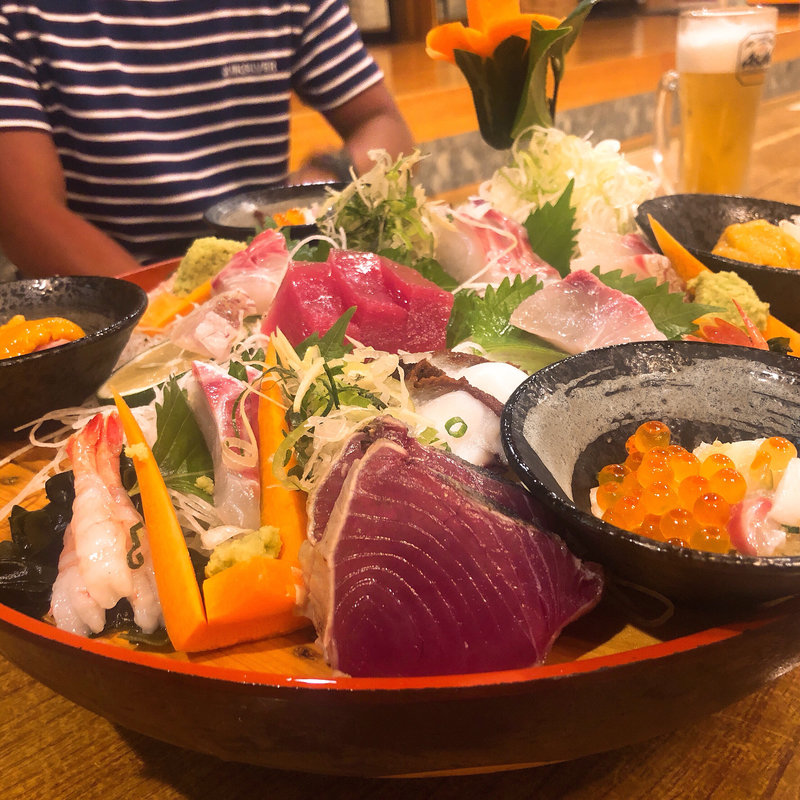 舟盛り(網元 （あみもと）)