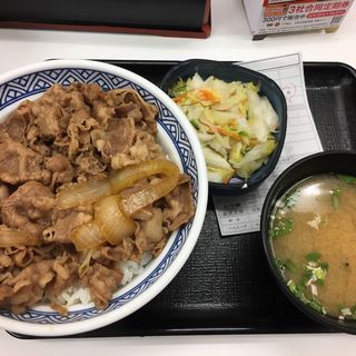 牛丼大盛り＋Bセット(吉野家 東陽町店)